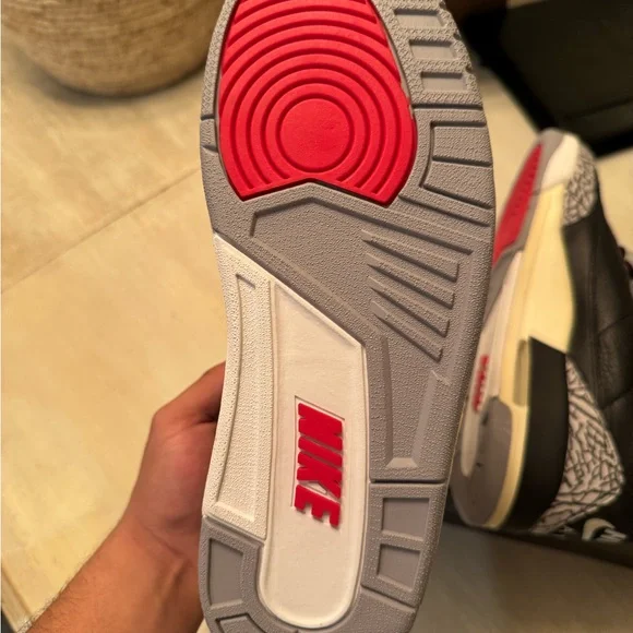 Jordan 3 Retro Black Cement Sneakers - Picture 3 of 10